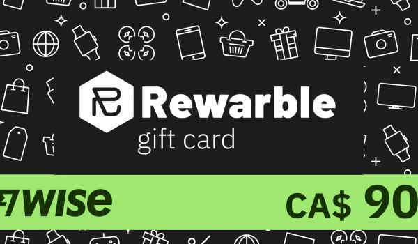 REWARBLE Wise Gift Card 90 CAD