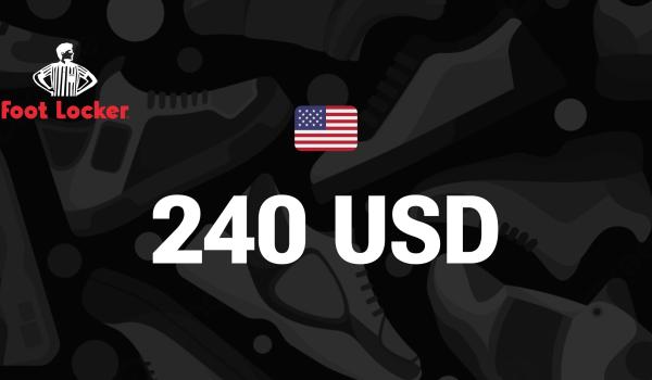 Foot Locker Gift Card 240 USD