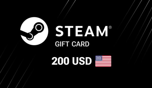 Steam Gift Card 200 USD