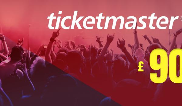 Ticketmaster Gift Card 90 GBP