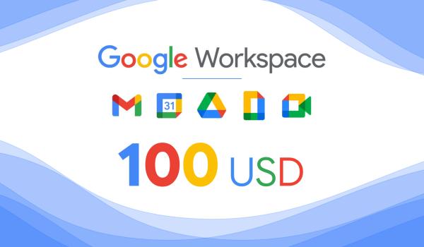 Google Workspace Gift Card 100 USD