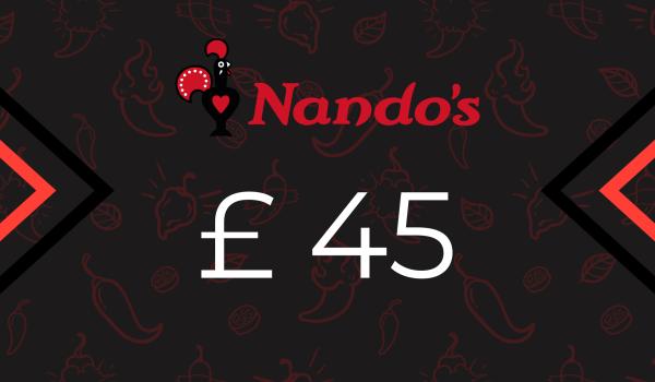 Nandos Gift Card 45 GBP