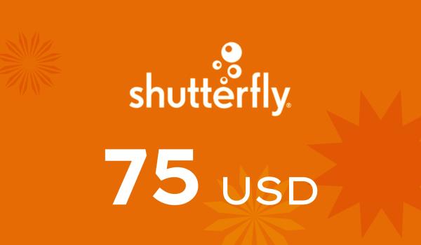 Shutterfly Gift Card 75 USD