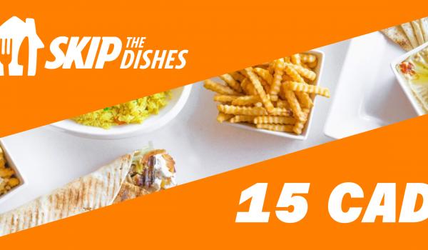 SkipTheDish Gift Card 15 CAD
