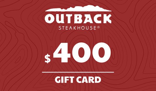 Outback Steakhouse Gift Card 400 USD