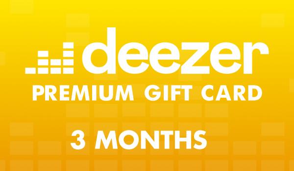 Deezer Premium Gift Card 3 Month