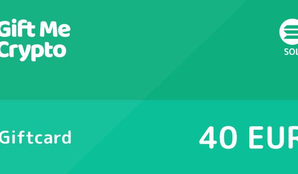 Gift Me Crypto Gift Card SOLANA 40 EUR