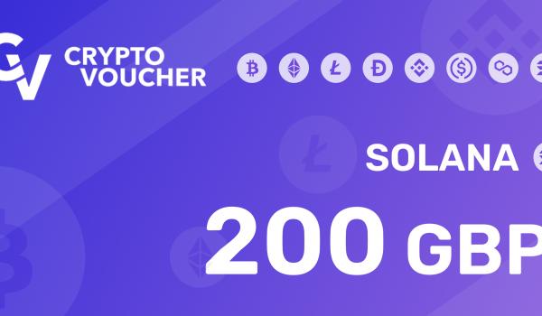 Crypto Voucher SOLANA 200 GBP