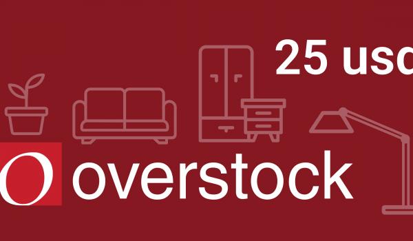 Overstock Gift Card 25 USD