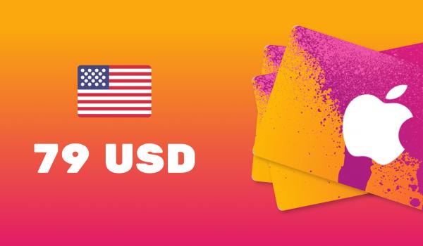 Apple iTunes Gift Card 79 USD