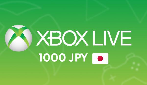 XBOX Live Gift Card 1000 JPY