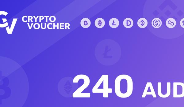 Crypto Voucher Gift Card 240 AUD