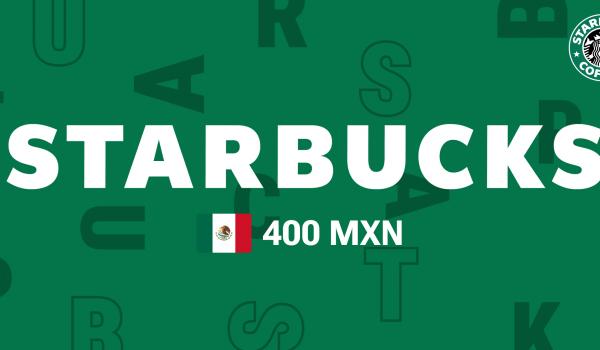 Starbucks Gift Card 400 MXN