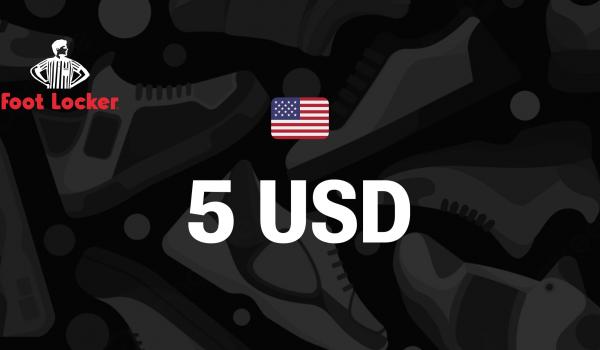 Foot Locker Gift Card 5 USD