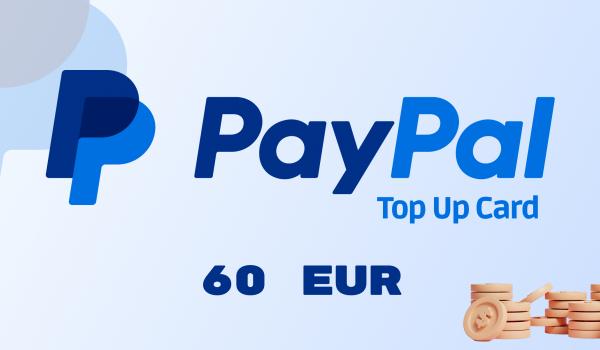 PayPal Wallet Top Up 60 EUR