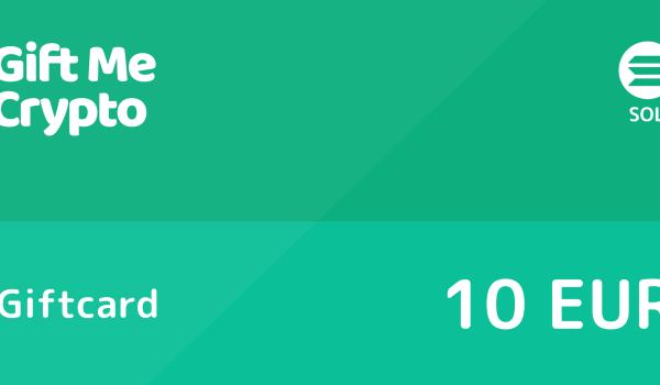 Gift Me Crypto Gift Card SOLANA 10 EUR