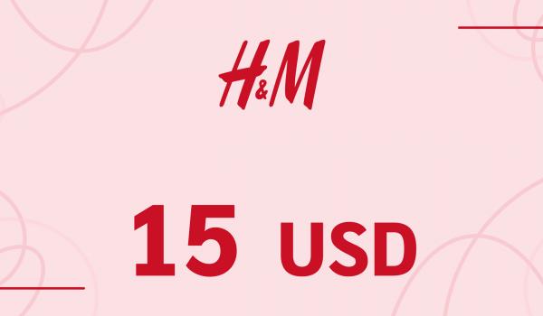 H and M Gift Card 15 USD