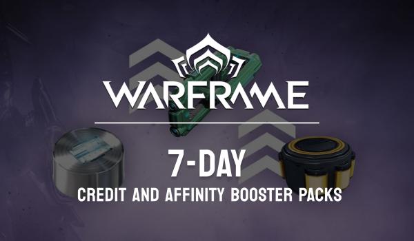 Warframe 7 day Credit and Affinity Booster Packs (PC)