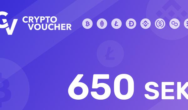 Crypto Voucher Gift Card 650 SEK