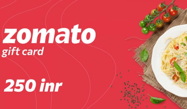 Zomato Gift Card 250 INR