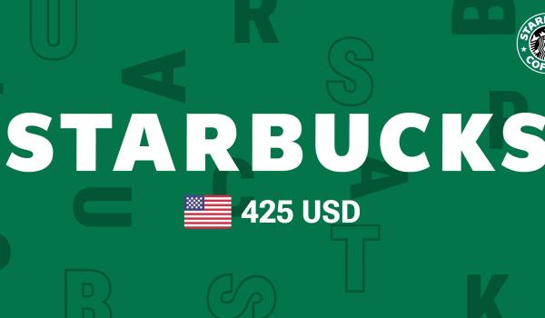 Starbucks Gift Card 425 USD