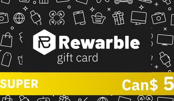 Rewarble Super Gift Card 5 CAD