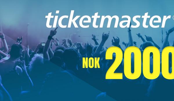 Ticketmaster Gift Card 2000 NOK