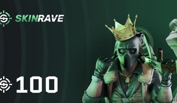 SkinRave gg 100 Tokens Gift Card