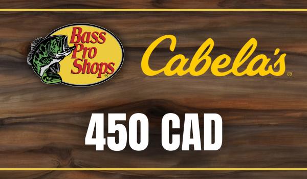 Bass Pro and Cabelas Gift Card 450 CAD