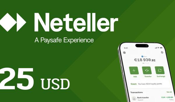 Neteller Gift Card 25 USD