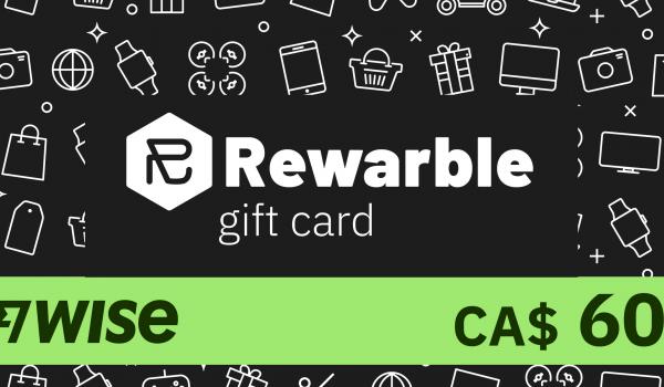 REWARBLE Wise Gift Card 60 CAD