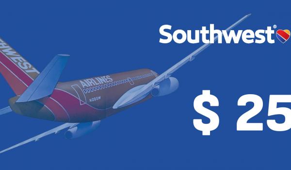 Southwest Gift Card 25 USD