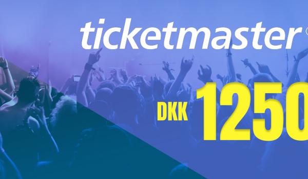 Ticketmaster Gift Card 1250 DKK