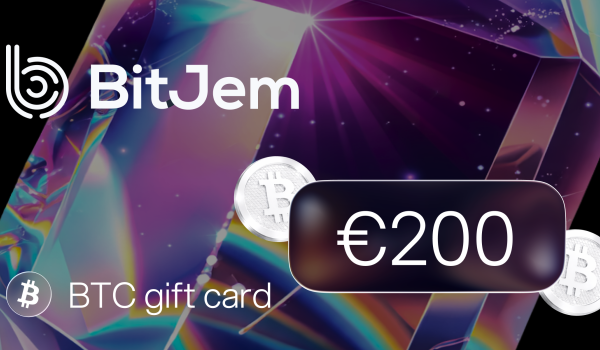 BitJem Bitcoin Gift Card 200 EUR