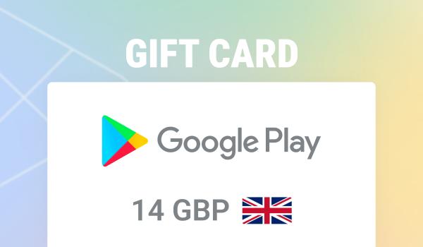 Google Play Gift Card 14 GBP