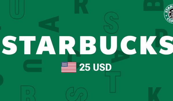 Starbucks Gift Card 25 USD