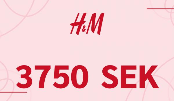 H and M Gift Card 3750 SEK