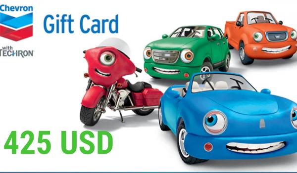 Chevron Gift Card 425 USD