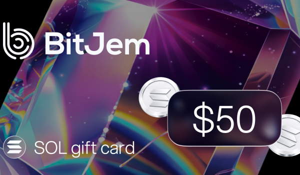 BitJem SOL Gift Card 50 USD