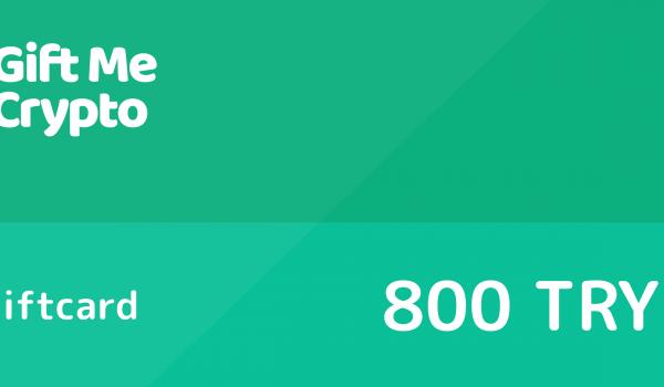 Gift Me Crypto Gift Card 800 TRY