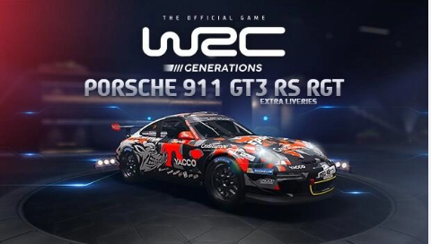 WRC Generations Porsche 911 GT3 RGT Extra liveries DLC (PC)