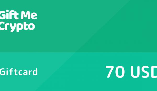 Gift Me Crypto Gift Card 70 USD