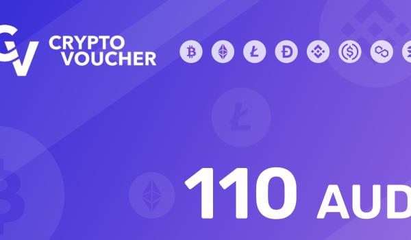 Crypto Voucher Gift Card 110 AUD