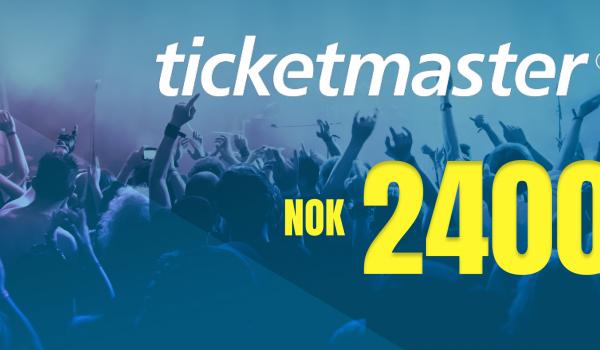 Ticketmaster Gift Card 2400 NOK