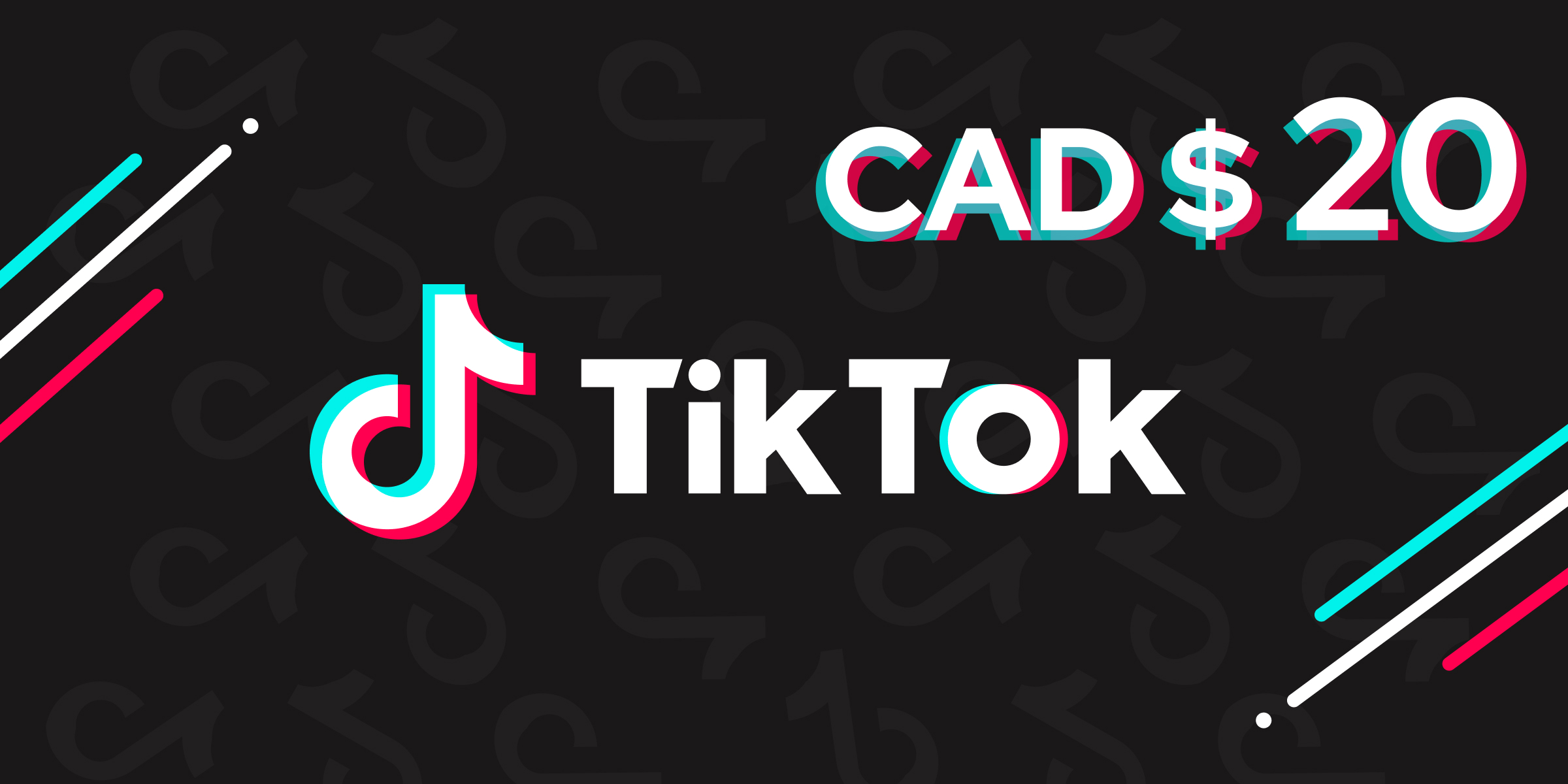 TikTok Gift Card 20 CAD