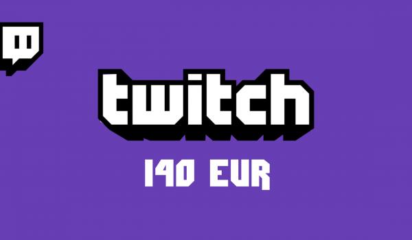 Twitch Gift Card 140 EUR
