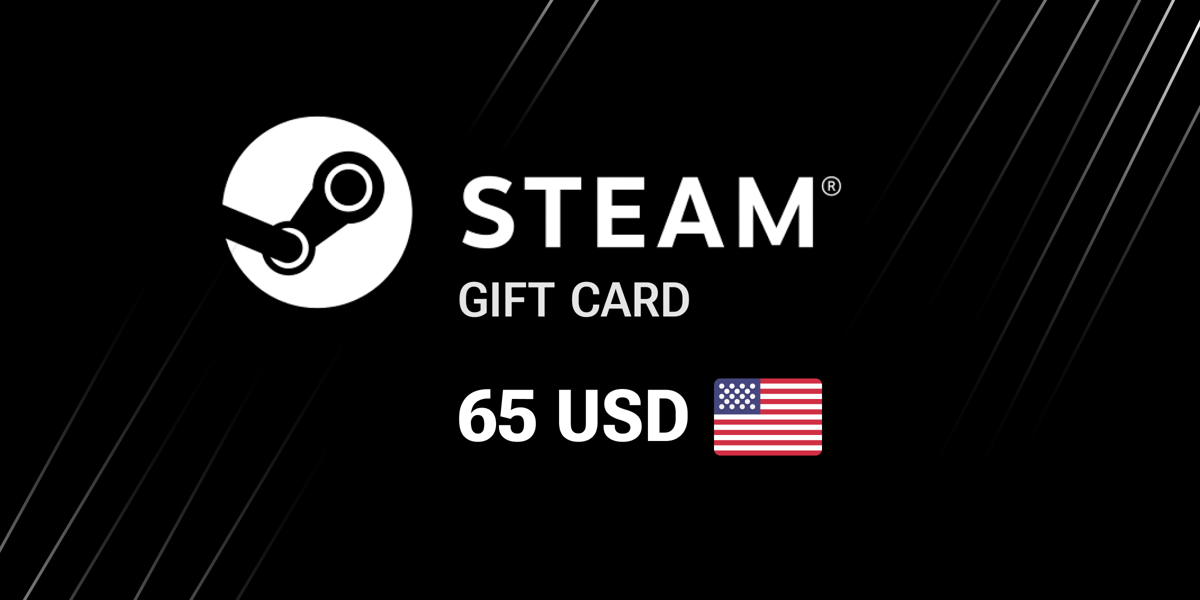 Steam Gift Card 65 USD