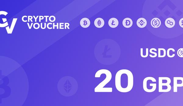 Crypto Voucher USDC 20 GBP