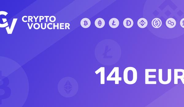 Crypto Voucher Gift Card 140 EUR