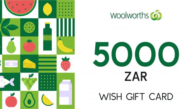 Woolworths WISH Gift Card 5000 ZAR